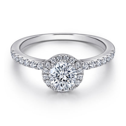 Full Pavé 925 Silver Ring Set - Luxurious Stackable Bridal Jewelry