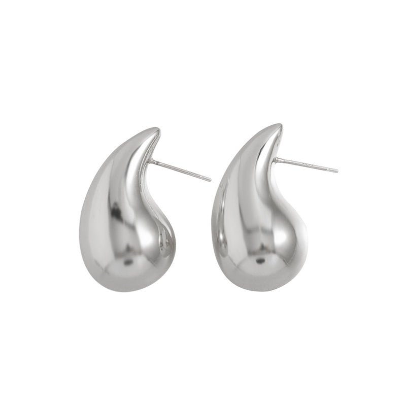 Geometric Gold & Silver Plated Stud Earrings for Women - Large Medium Small Sizes | Minimalist Everyday Jewelry