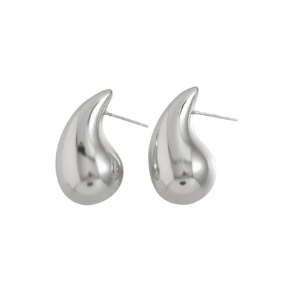 Geometric Gold & Silver Plated Stud Earrings for Women - Large Medium Small Sizes | Minimalist Everyday Jewelry