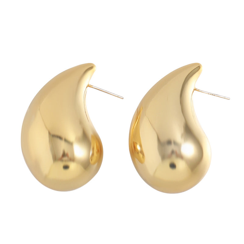 Geometric Gold & Silver Plated Stud Earrings for Women - Large Medium Small Sizes | Minimalist Everyday Jewelry