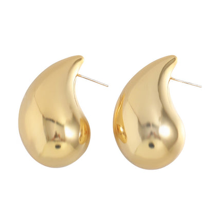 Geometric Gold & Silver Plated Stud Earrings for Women - Large Medium Small Sizes | Minimalist Everyday Jewelry
