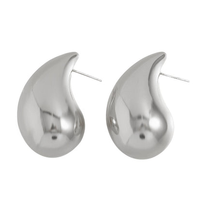 Geometric Gold & Silver Plated Stud Earrings for Women - Large Medium Small Sizes | Minimalist Everyday Jewelry