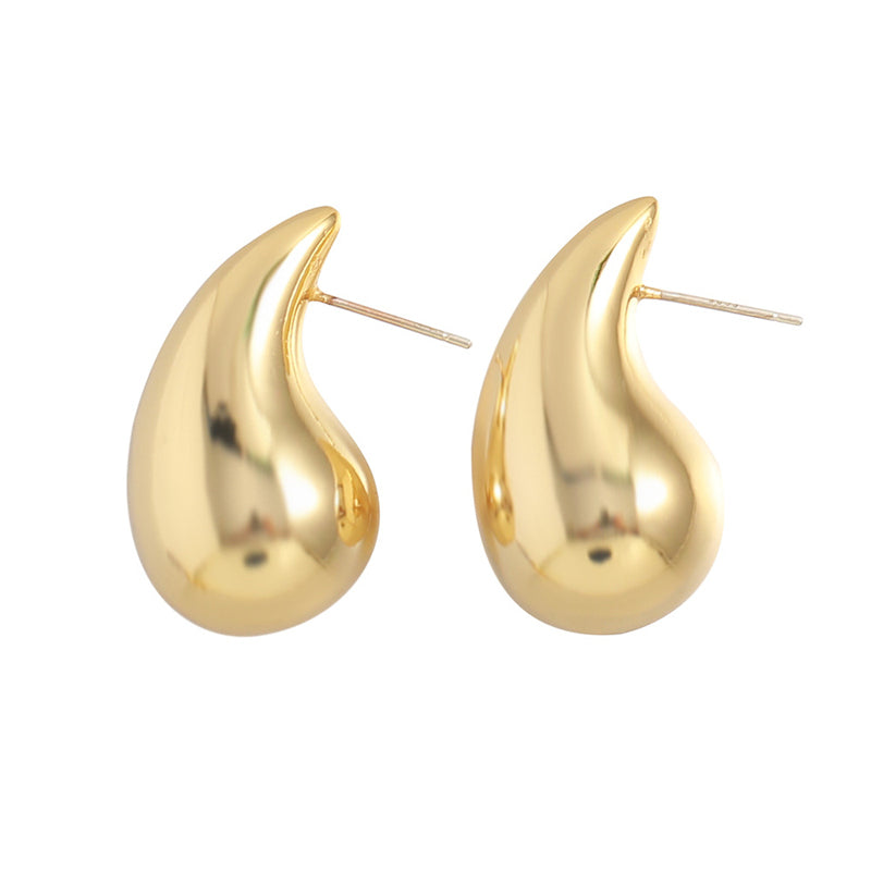 Geometric Gold & Silver Plated Stud Earrings for Women - Large Medium Small Sizes | Minimalist Everyday Jewelry