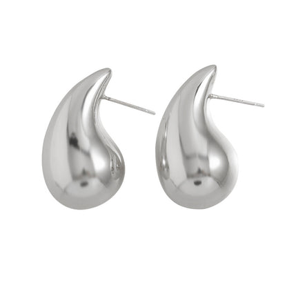 Geometric Gold & Silver Plated Stud Earrings for Women - Large Medium Small Sizes | Minimalist Everyday Jewelry