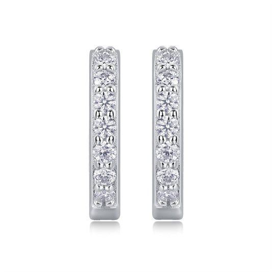 Geometric Moissanite Earrings for Office Wear
