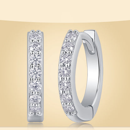 Geometric Moissanite Earrings for Office Wear