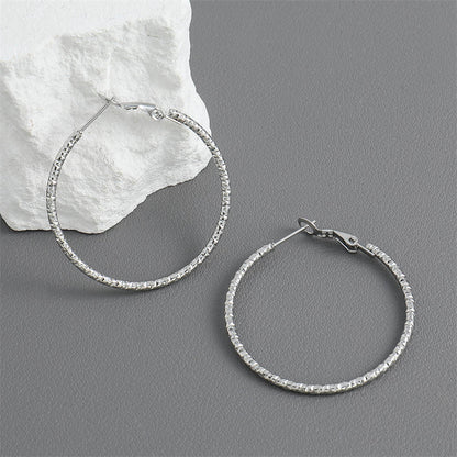 Geometric Stainless Steel Circular Drop Earrings in Gold/Silver - Bold Modern Dangling Earrings for Women