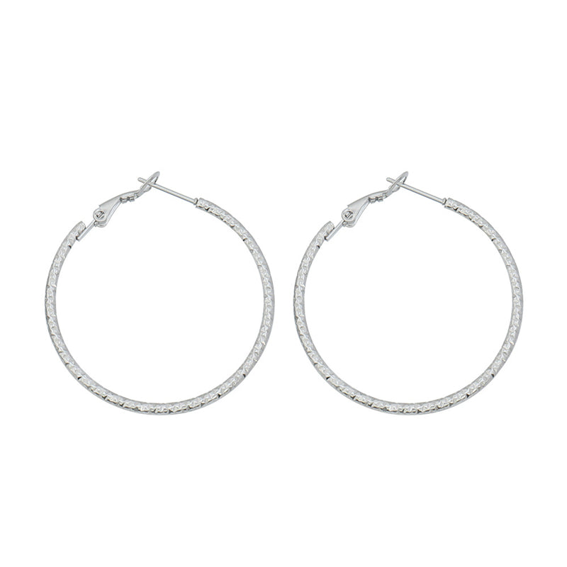 Geometric Stainless Steel Circular Drop Earrings in Gold/Silver - Bold Modern Dangling Earrings for Women