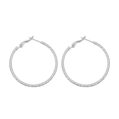 Geometric Stainless Steel Circular Drop Earrings in Gold/Silver - Bold Modern Dangling Earrings for Women