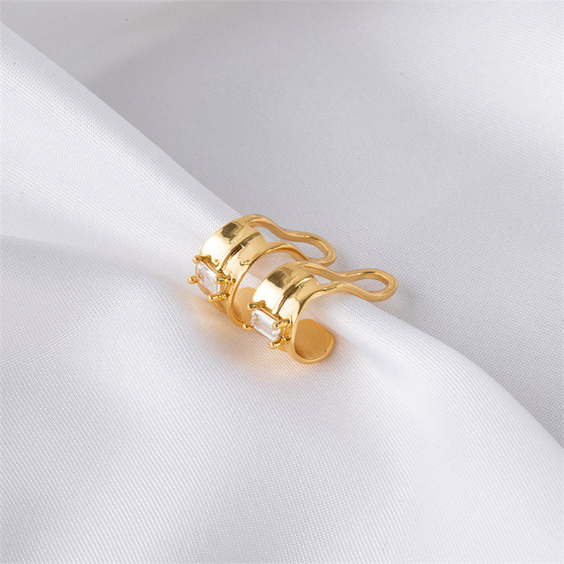 Geometric Tragus Clip Earrings in Gold & Gold-Tone - Sweet & Edgy No-Piercing Ear Cuffs for Women