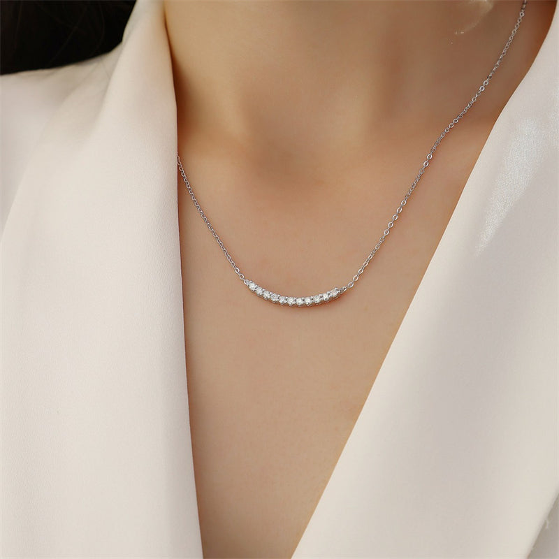 Graceful Moissanite Necklace for Everyday Elegance