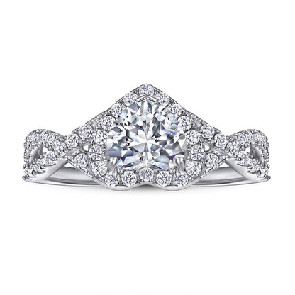 Heart-Shaped Zircon Silver Ring - 925 Sterling Silver Dainty Love Jewelry for Women