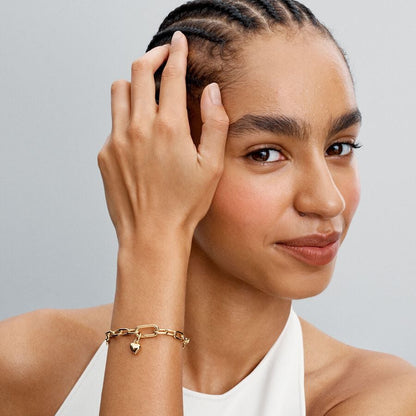 14K Gold Heart Mini Charm