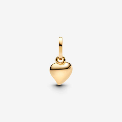 14K Gold Heart Mini Charm