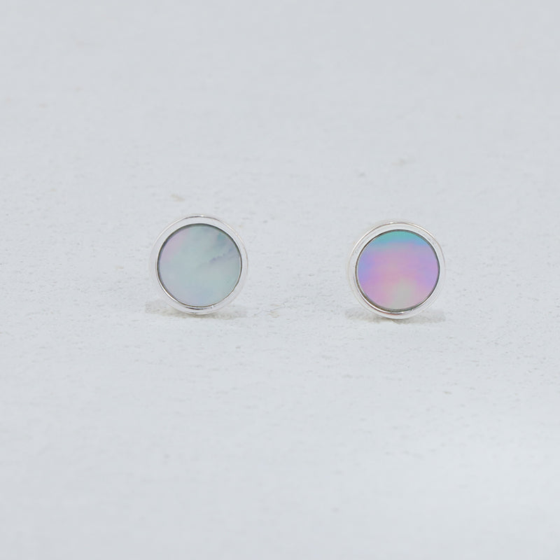 Rainbow Stainless Steel Geometric Stud Earrings - Chic Style