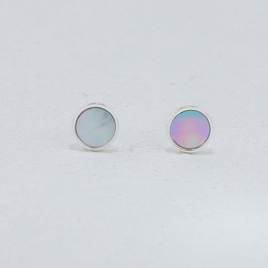 Rainbow Stainless Steel Geometric Stud Earrings - Chic Style