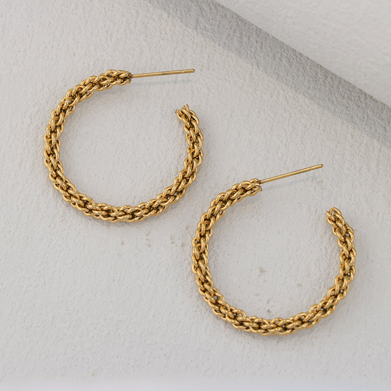 Stainless Steel Circle Ear Ornaments - Versatile Accessories