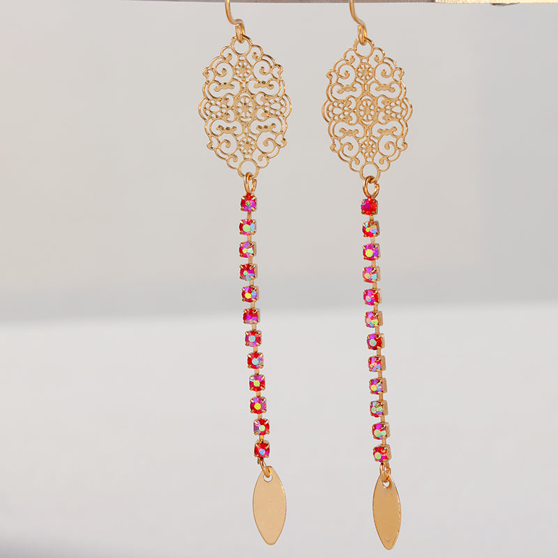 Abstract Gold Earrings - Multilayered Design