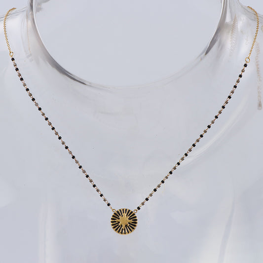Black Stainless Steel O-Link Chain Necklace - 4.5g Fashion Statement