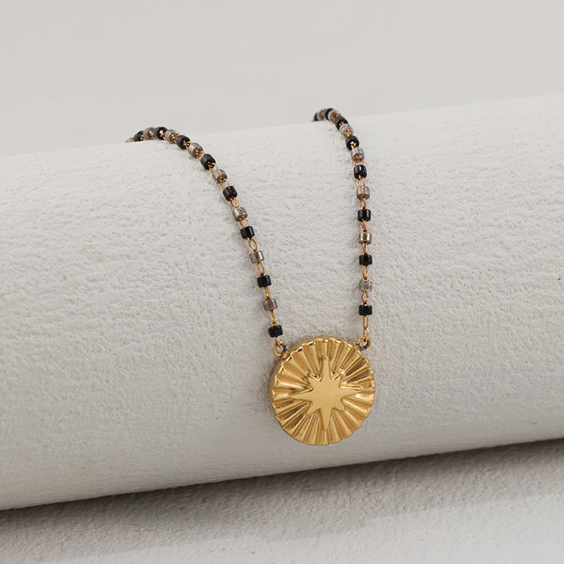 Black Stainless Steel O-Link Chain Necklace - 4.5g Fashion Statement