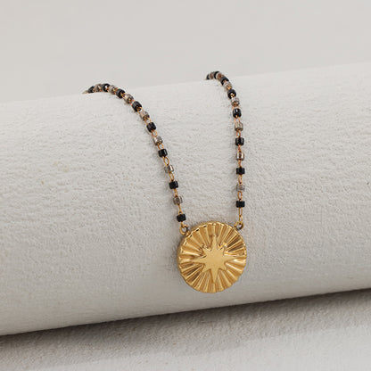 Black Stainless Steel O-Link Chain Necklace - 4.5g Fashion Statement