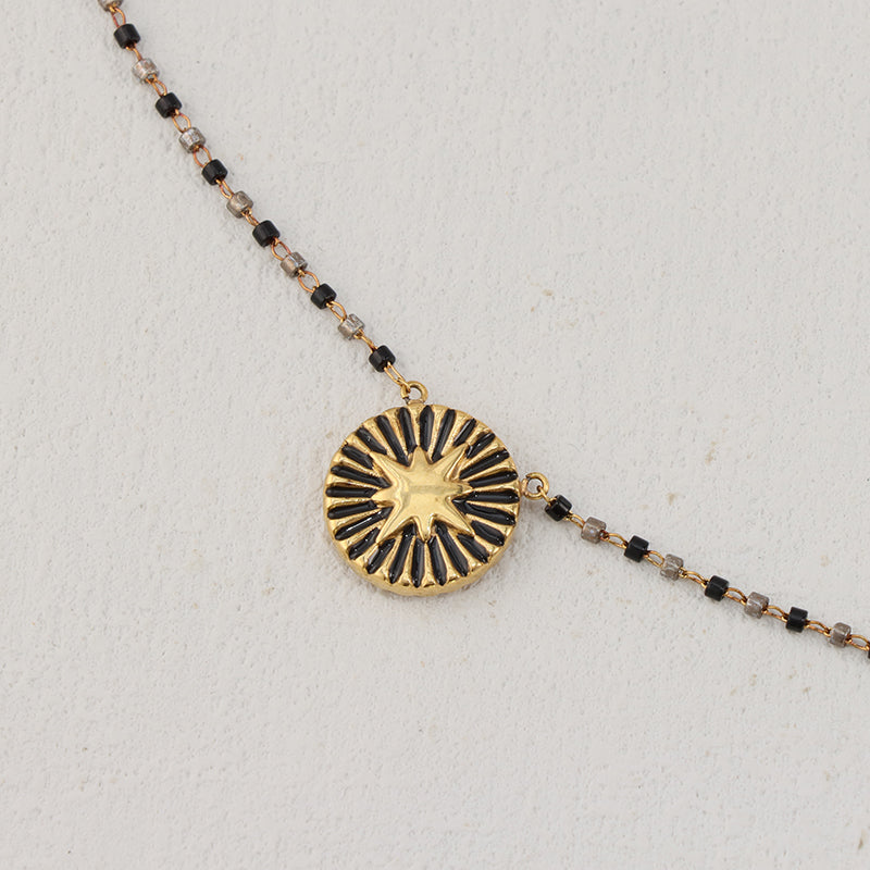 Black Stainless Steel O-Link Chain Necklace - 4.5g Fashion Statement