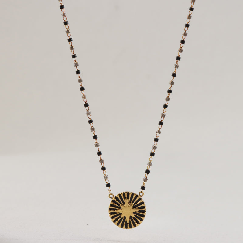 Black Stainless Steel O-Link Chain Necklace - 4.5g Fashion Statement