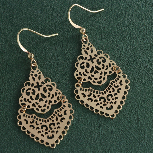 Stylish Rose Gold Statement Earrings
