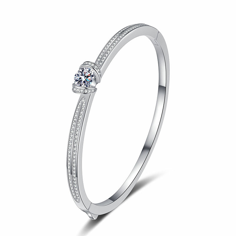 Instagram Zodiac Botanical Bracelet 1.76ct Moissanite 46x56mm  925 Silver 5-Layer Rhodium