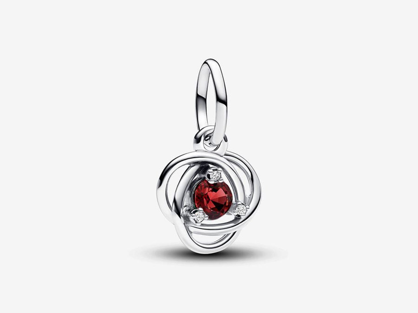 July True Red Eternity Circle Dangle Charm