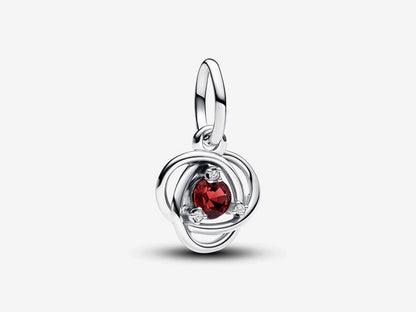 July True Red Eternity Circle Dangle Charm