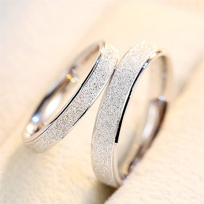 LOVE Cutout Couple Rings - 925 Sterling Silver Openwork Matching Set