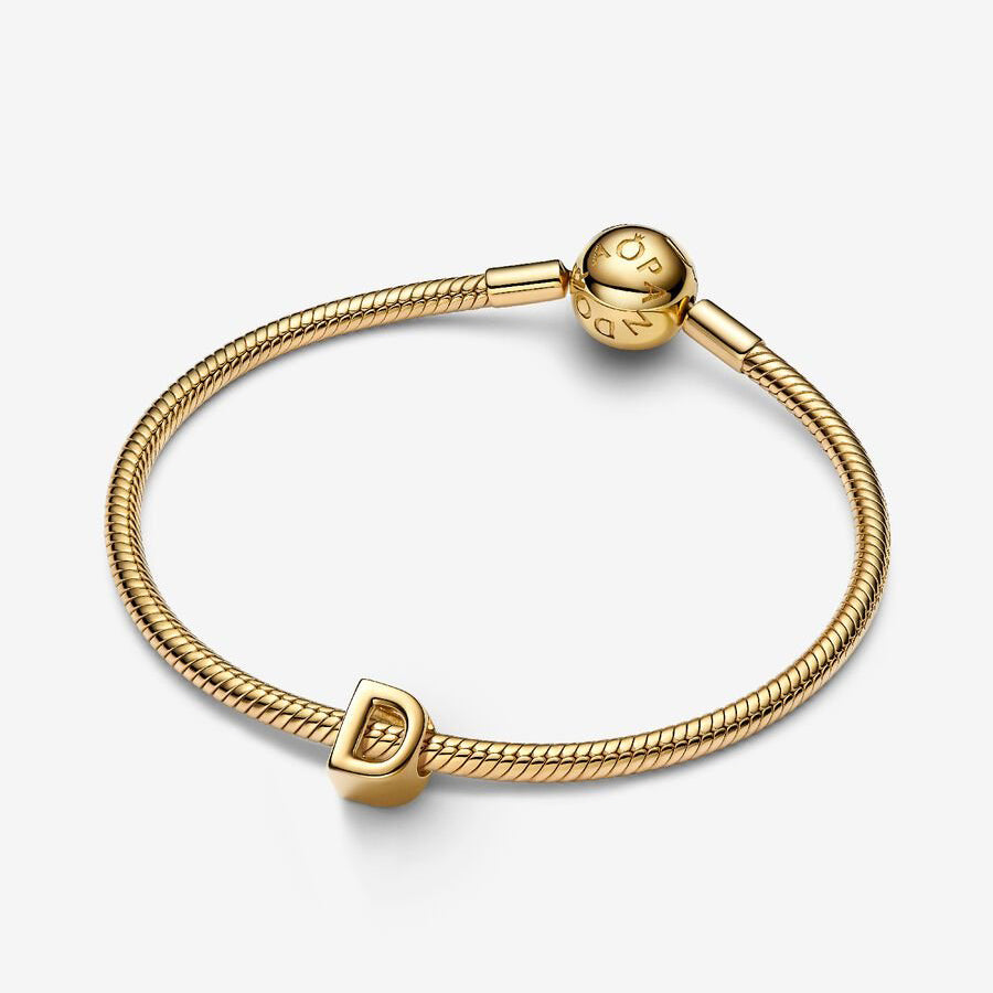 14K Gold Plated Letter D Charm