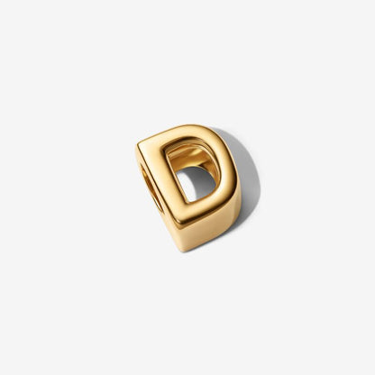 14K Gold Plated Letter D Charm