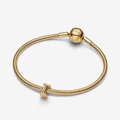 14K Gold Plated Letter I Charm