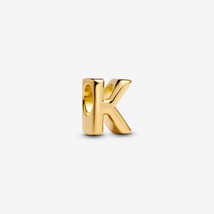 Initial K Jewelry Charm 14K Gold