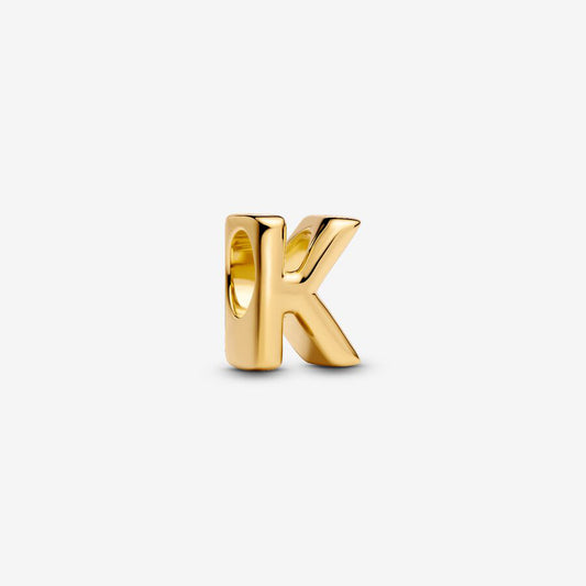 Initial K Jewelry Charm 14K Gold