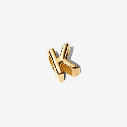 Initial K Jewelry Charm 14K Gold