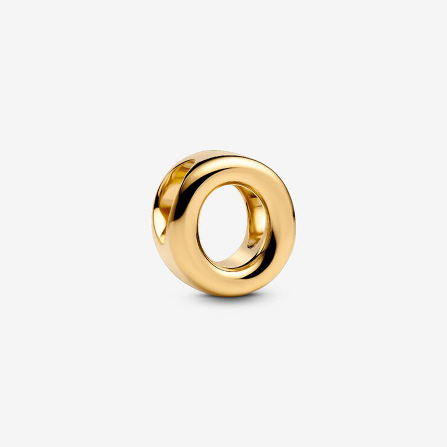 14K Gold Plated Letter O Charm