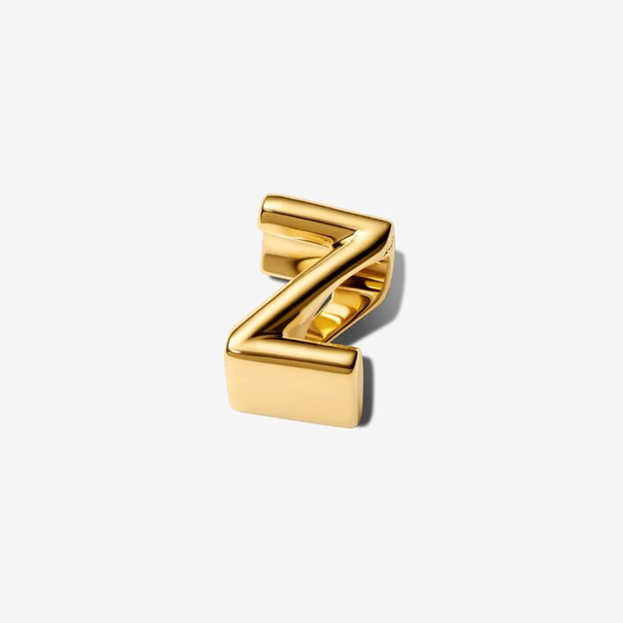 14K Gold Plated Letter Z Charm