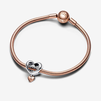 Love You Family Heart Charm