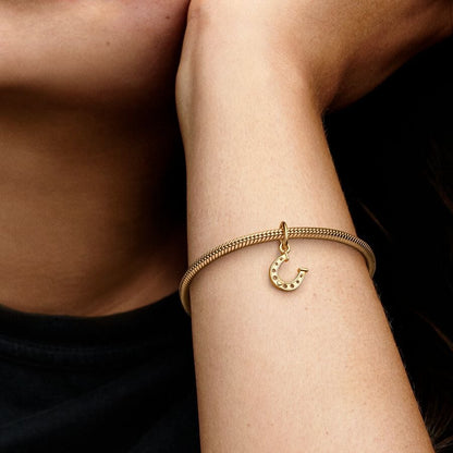 Lucky Horseshoe Dangle Charm