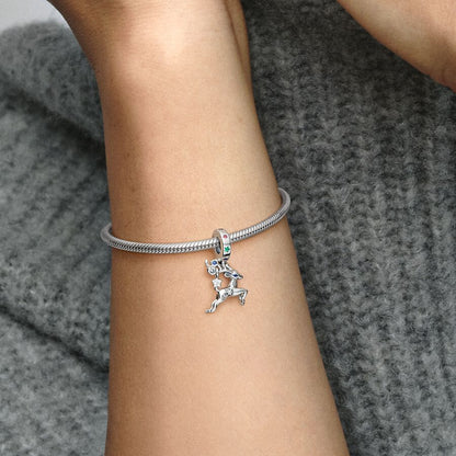 Magical Christmas Reindeer Dangle Charm
