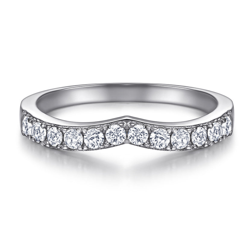 Marquise & Baguette 925 Silver Ring Set - Luxury Wedding Band Collection