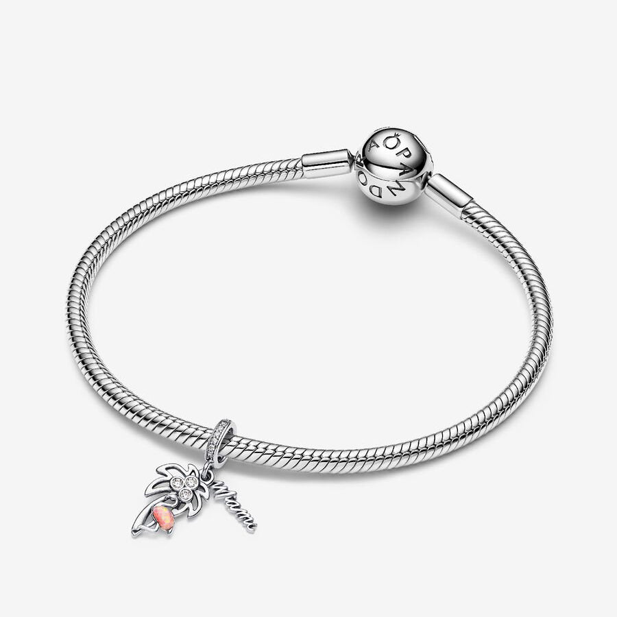 Palm Tree Flamingo Miami Charm