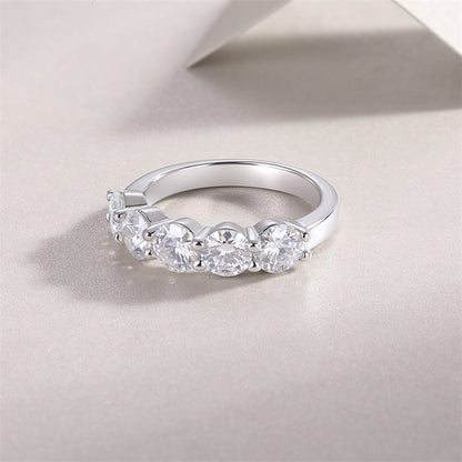 Minimalist Circle Diamond Ring for Women