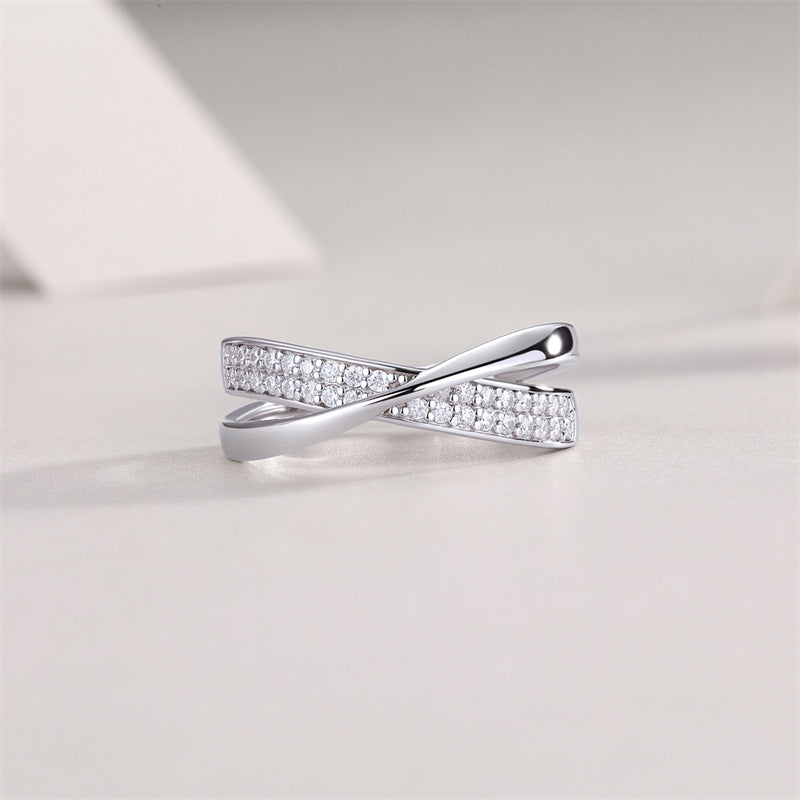 Minimalist Circle Diamond Ring for Women