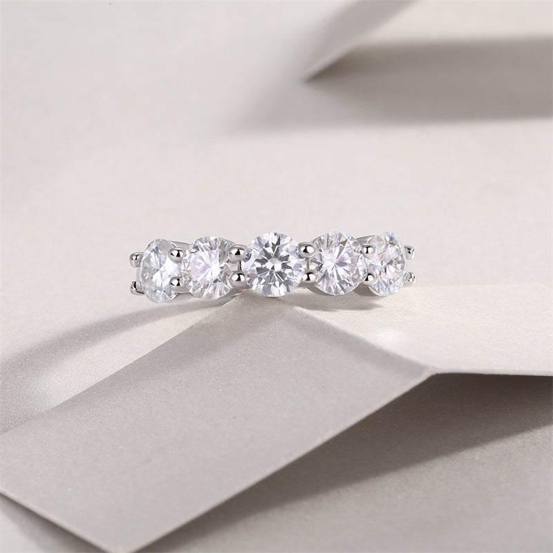 Minimalist Circle Diamond Ring for Women