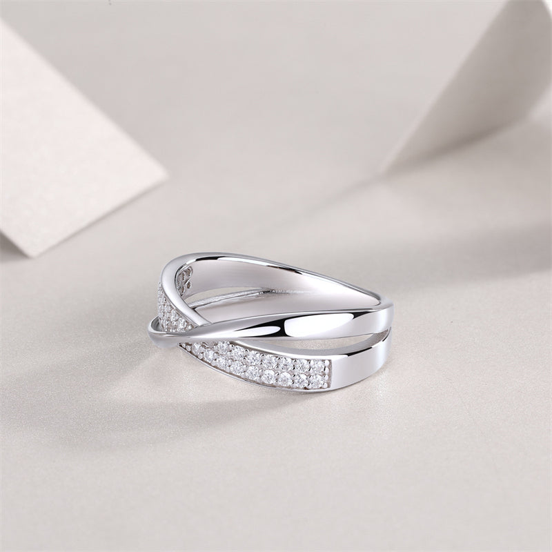 Minimalist Circle Diamond Ring for Women