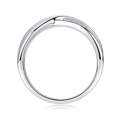 Minimalist Circle Diamond Ring for Women